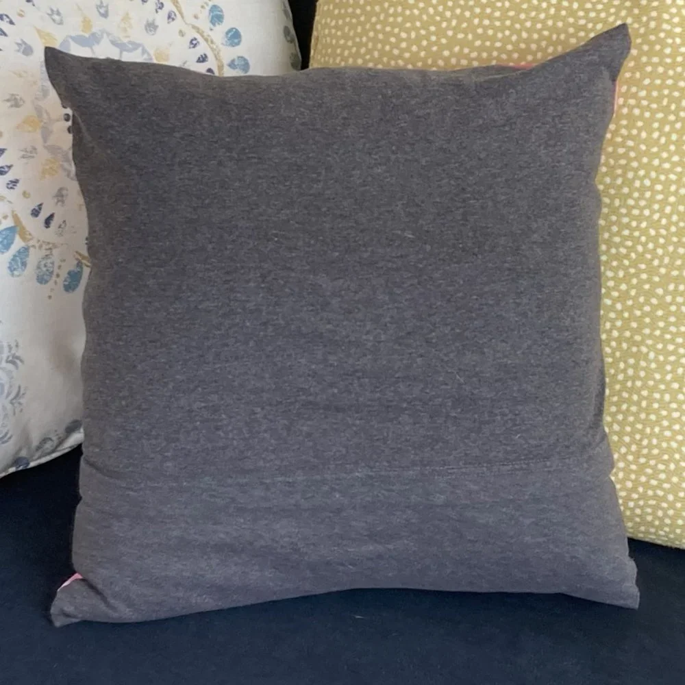 Ohio State University Buckeyes vintage upcycled t-shirt 16x16 throw pillow cover